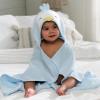 imageGerber Baby 4 Piece Animal Character Hooded Towel and Washcloth Set Grey Elephant One SizeBlue Penguin