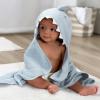 imageGerber Baby 4 Piece Animal Character Hooded Towel and Washcloth Set Grey Elephant One SizeBlue Shark