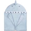 imageGerber Baby 4 Piece Animal Character Hooded Towel and Washcloth Set Grey Elephant One SizeBlue Shark