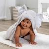 imageGerber Baby 4 Piece Animal Character Hooded Towel and Washcloth Set Grey Elephant One SizeGrey Elephant