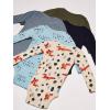 imageGerber Baby Boys 5Pack LongSleeve Onesies BodysuitBlue Fox