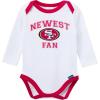 imageGerber NFL Baby Boys 3piece Onesie Bodysuit Active Pant and Cap Set49ers