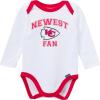 imageGerber NFL Baby Boys 3piece Onesie Bodysuit Active Pant and Cap SetChiefs