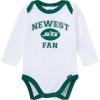 imageGerber NFL Baby Boys 3piece Onesie Bodysuit Active Pant and Cap SetJets