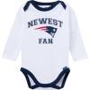 imageGerber NFL Baby Boys 3piece Onesie Bodysuit Active Pant and Cap SetPatriots