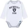 imageGerber NFL Baby Boys 3piece Onesie Bodysuit Active Pant and Cap SetRaiders