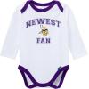imageGerber NFL Baby Boys 3piece Onesie Bodysuit Active Pant and Cap SetVikings