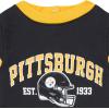 imageGerber NFL Unisex Baby Nfl Team Short Sleeve RomperSteelers