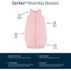 imageGerber Unisex Baby Quilted Wearable Blanket Cotton Blend Oekotex Certified 2way Zipper Safe Sleep SolutionPink Heather