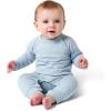 imageGerber babyboys 2pack Long Leg RomperBaby and Toddler TShirt SetDark Grey and Blue