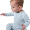 imageGerber babyboys 2pack Long Leg RomperBaby and Toddler TShirt SetDark Grey and Blue