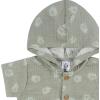 imageGerber babyboys Hooded Cotton RomperPalms