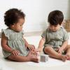 imageGerber babyboys Hooded Cotton RomperPalms