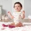 imageGrow by Gerber babygirls 5pack Shortsleeve Onesies BodysuitsGreyPinkIvory
