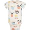 imageGrow by Gerber babygirls 5pack Shortsleeve Onesies BodysuitsOrangeYellowGreenIvory