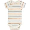 imageModern Moments by Gerber Unisex Baby 4pack Shortsleeve Bodysuits ampamp Shortie SetIvory 2 Color StripeMedium Teal