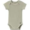 imageModern Moments by Gerber Unisex Baby 4pack Shortsleeve Bodysuits ampamp Shortie SetIvory Mini IslandMedium Green