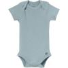 imageModern Moments by Gerber Unisex Baby 4pack Shortsleeve Bodysuits ampamp Shortie SetIvory Teal Stripe