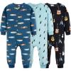 imageGerber Baby Boys Flame Resistant Fleece Footless Pajamas 3PackSkateboardGuitars