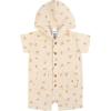 imageGerber babyboys Hooded Cotton RomperDesert