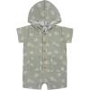 imageGerber babyboys Hooded Cotton RomperPalms