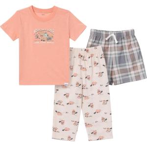 imageGerber Baby Boys 3Piece Pajama Set Polyester Jersey Top Pants  ShortsWoodlands