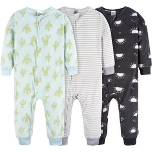 imageGerber Baby Boys Flame Resistant Fleece Footless Pajamas 3PackFox