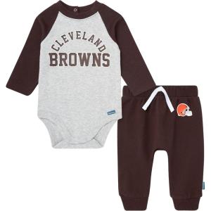 imageGerber NFL Unisex Baby Nfl Onesie Bodysuit and Jogger SetBrowns