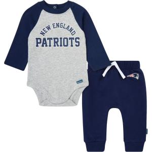 imageGerber NFL Unisex Baby Nfl Onesie Bodysuit and Jogger SetPatriots