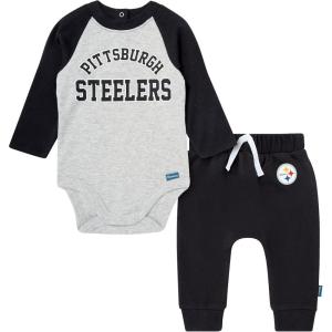 imageGerber NFL Unisex Baby Nfl Onesie Bodysuit and Jogger SetSteelers