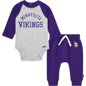 imageGerber NFL Unisex Baby Nfl Onesie Bodysuit and Jogger SetVikings