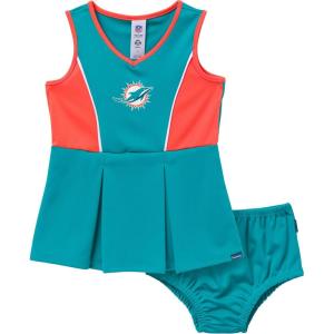 imageGerber NFL babygirls Nfl Cheerleader Dress and Bloomer SetDolphins