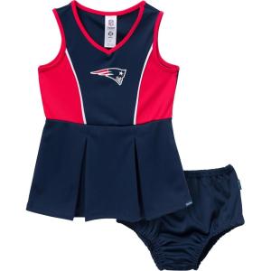 imageGerber NFL babygirls Nfl Cheerleader Dress and Bloomer SetPatriots