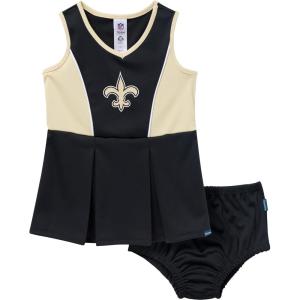 imageGerber NFL babygirls Nfl Cheerleader Dress and Bloomer SetSaints