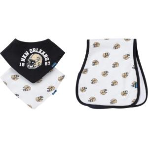 imageGerber Unisex Baby Nfl Team Bandana Bibs and Burp Cloth SetSaints