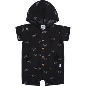 imageGerber babyboys Hooded Cotton RomperSunrise