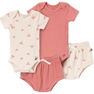 imageModern Moments by Gerber Unisex Baby 4pack Shortsleeve Bodysuits ampamp Shortie SetLobster