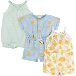 imageOnesies Brand babygirls 3pack RomperLemons