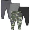image4Pack Baby Boys Navy ampamp Army Green Active PantsCamoGray