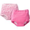 imageGerber Little Girls 2Pack Training Pant  Pink hearts 2T3T