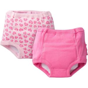 imageGerber Little Girls 2Pack Training Pant  Pink hearts 2T3T