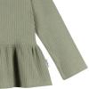 imageGerber Baby Girls 3Pack Long Sleeve ShirtsGreen  Pink  Coral