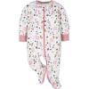 imageGerber Baby Girls 4 Pack Sleep N Play FootieBear Pink