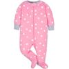 imageGerber Baby Girls 4 Pack Sleep N Play FootieCloudy