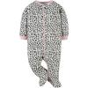 imageGerber Baby Girls 4 Pack Sleep N Play FootieLeopard Pink
