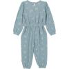 imageGerber Baby Girls Toddler Girls Hacci JumpsuitBlue Floral