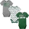 imageGerber NFL Unisex Baby Nfl Team 3 Pack Short Sleeve Onesie BodysuitTeam Color
