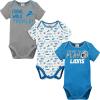 imageGerber NFL Unisex Baby Nfl Team 3 Pack Short Sleeve Onesie BodysuitTeam Color