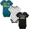 imageGerber NFL Unisex Baby Nfl Team 3 Pack Short Sleeve Onesie BodysuitTeam Color
