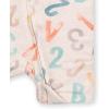 imageGerber Unisex Baby Buttery Soft Short Sleeve Romper with Viscose Made from EucalyptusAlphabet Soup